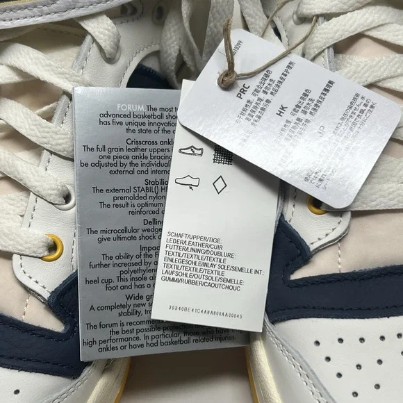 Adidas Eric Emanuel x Forum 84 All-American McDonalds Sneakers H02575 Size 9 - Picture 10 of 11